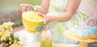 fairy garden tea party