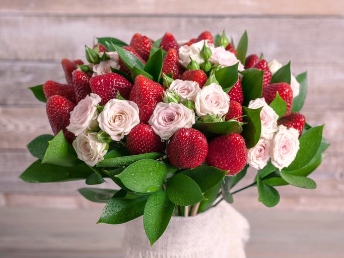 Strawberry Centerpieces