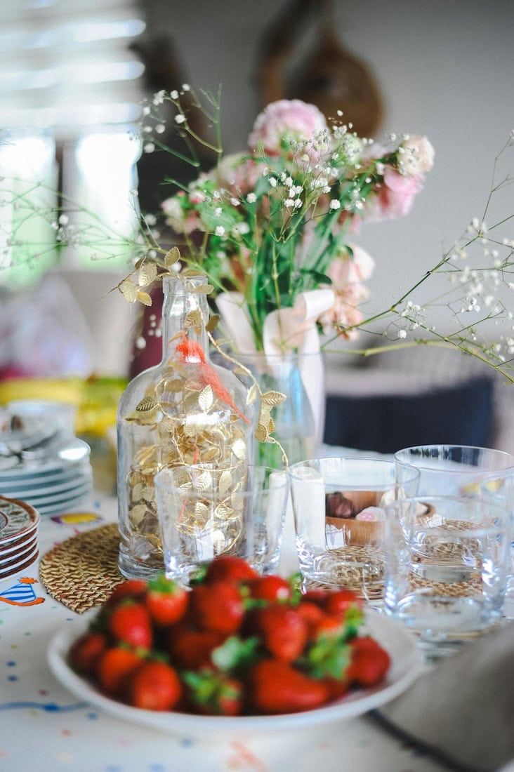 Strawberry Centerpieces