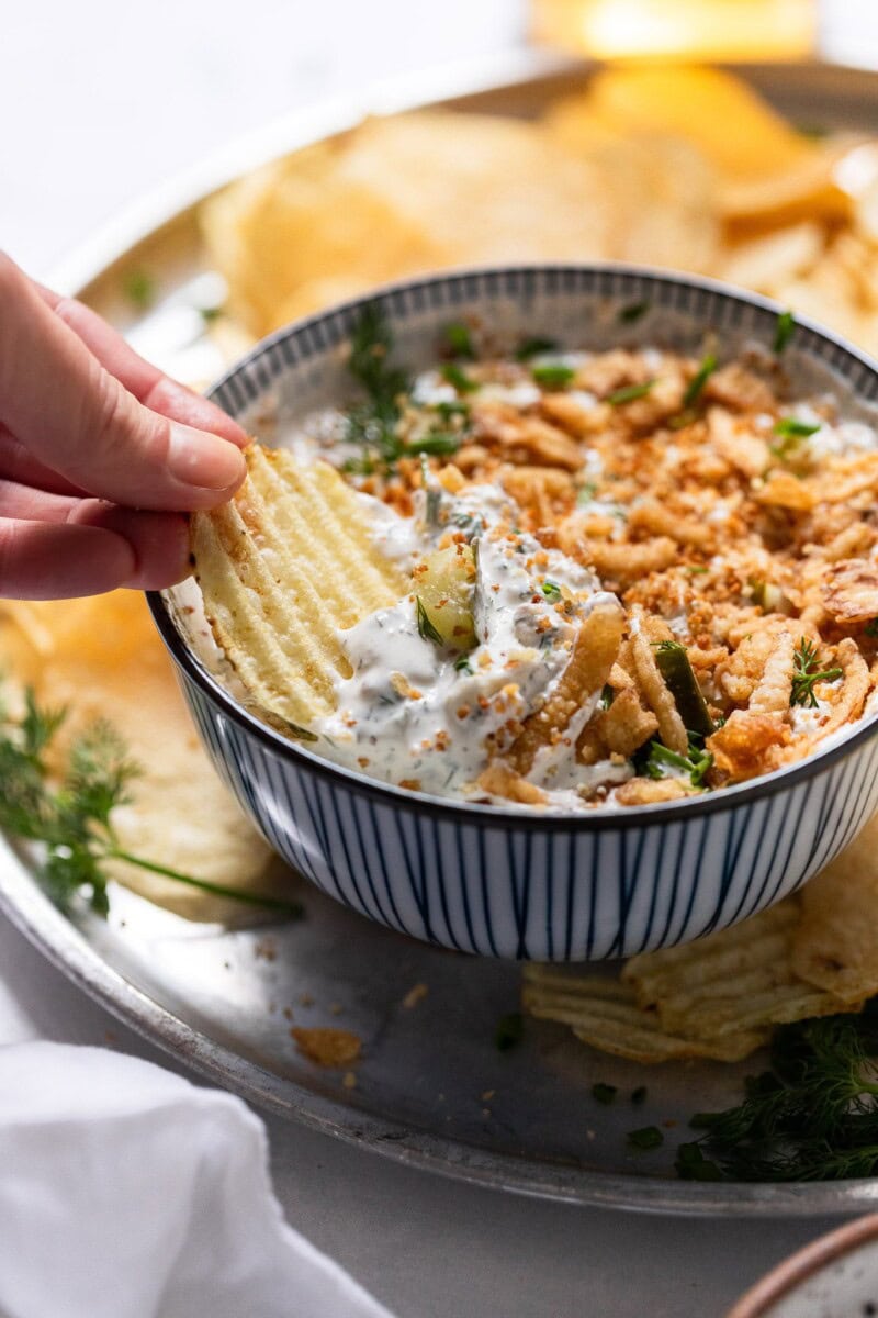 Easy Fried Pickle Dip Recipe: The Best Dill Pickle Dip With Crunchy Topping 4 Daily Mom, Magazine For Families