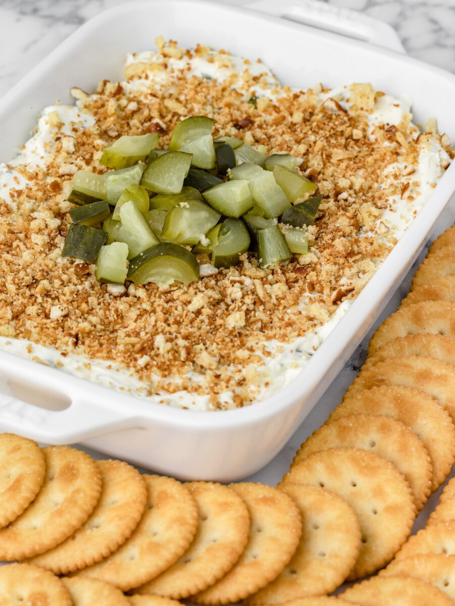 Easy Fried Pickle Dip Recipe: The Best Dill Pickle Dip With Crunchy Topping 7 Daily Mom, Magazine For Families