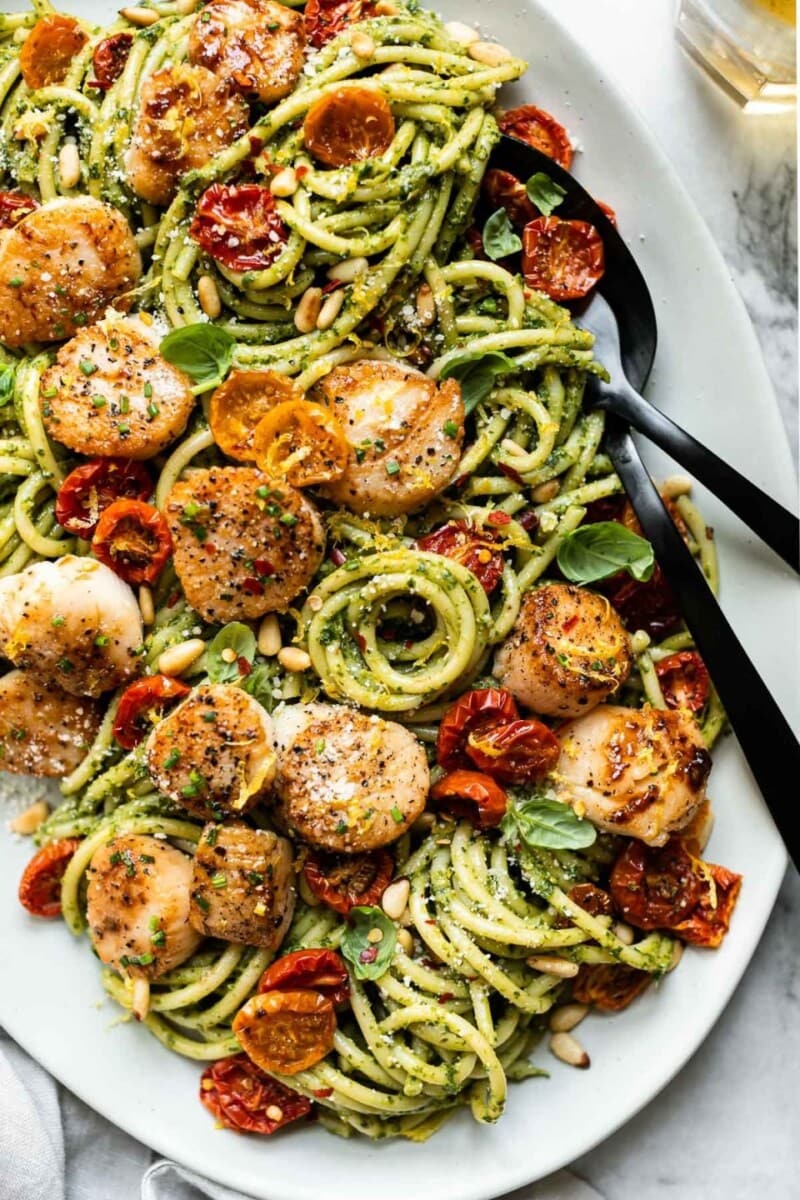 15 Best Recipes Using Scallops: Perfect Seared Scallops &Amp; Pan Seared Scallops With Garlic Butter Cream Sauce 9 Daily Mom, Magazine For Families