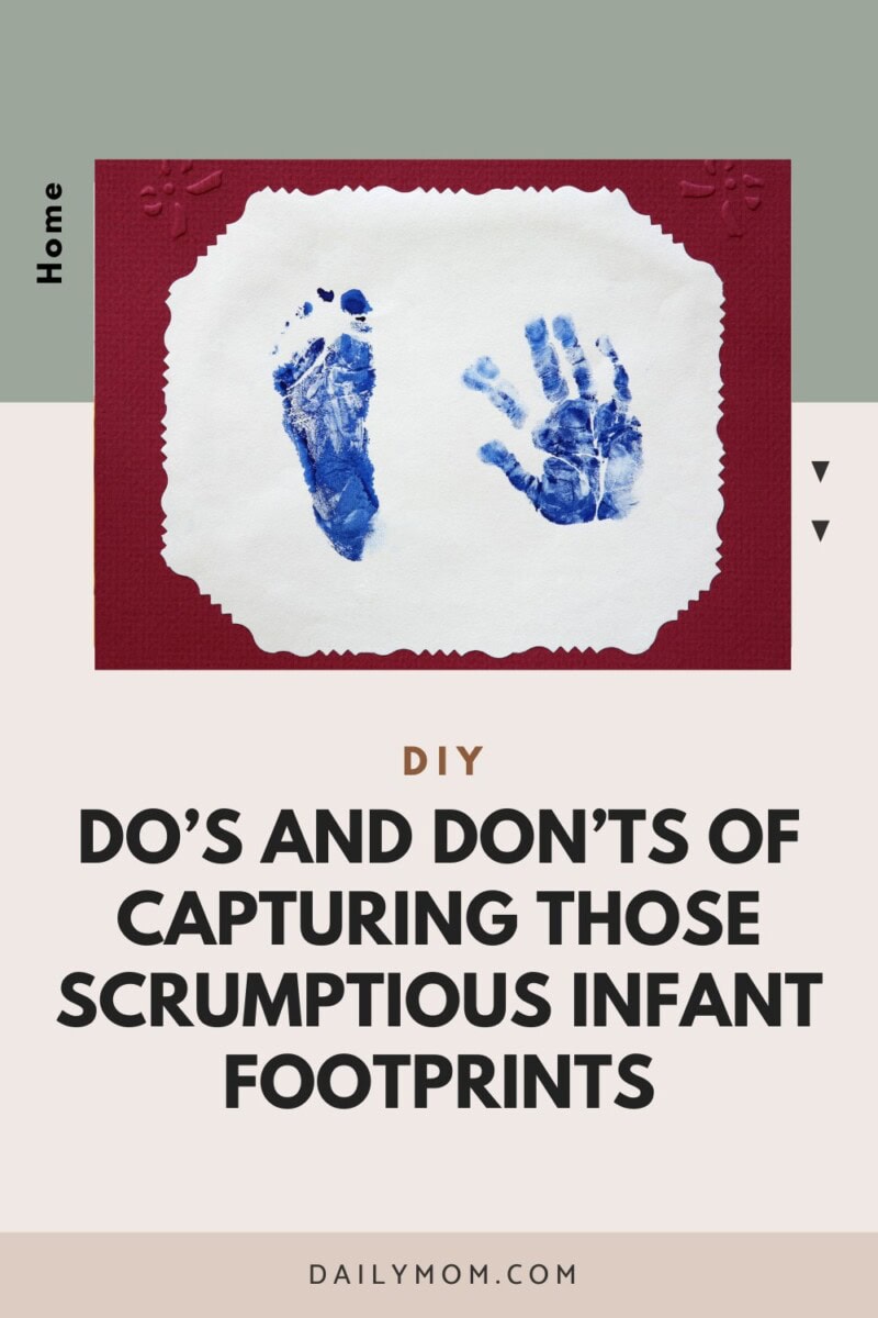 Infant Footprint Art Project Ideas: Preserve Those Cute Little Feet And Handprints Using Paint And Ink 15 Daily Mom, Magazine For Families